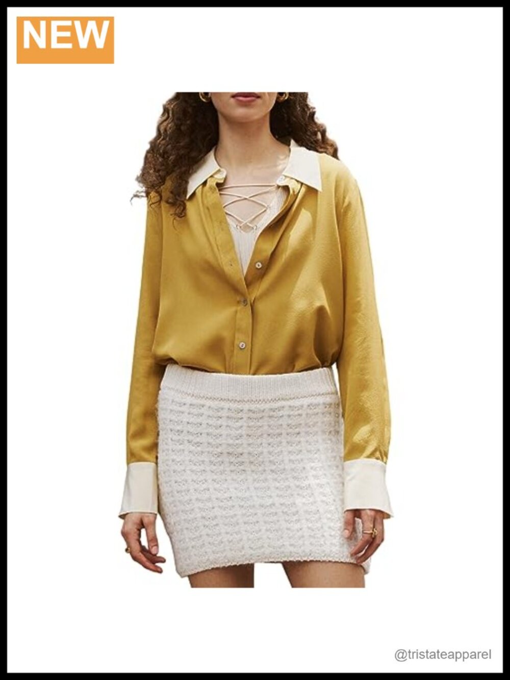 100% Real Silk Blouse Pure Silk Button Down Shirt for Women V-Neck Long Sleeve